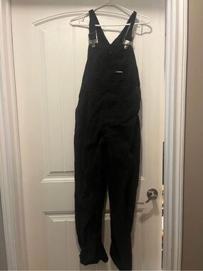 Kids Black One-Piece Overalls